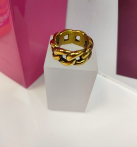 9-9-75715-1-Anillo acero cadena gruesa dorado T16