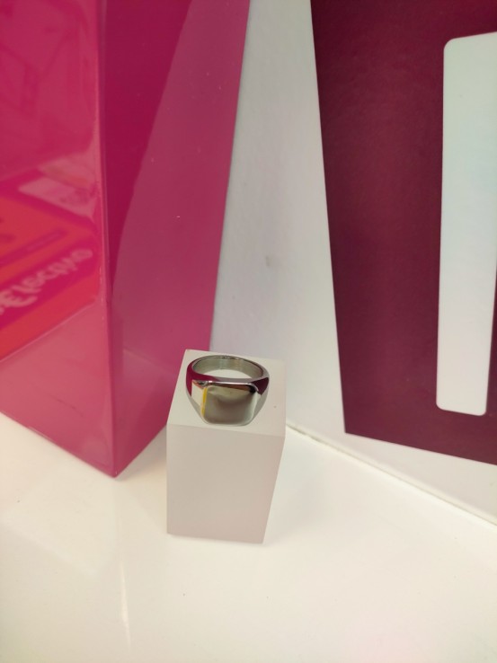 9-9-75653-1-Anillo acero plateado tipo sello T18