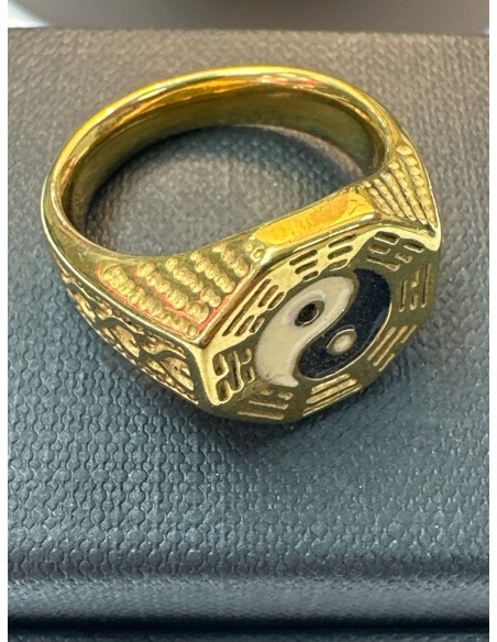9-9-75584-1-Anillo acero dorado con simbolo de yin y yang T21