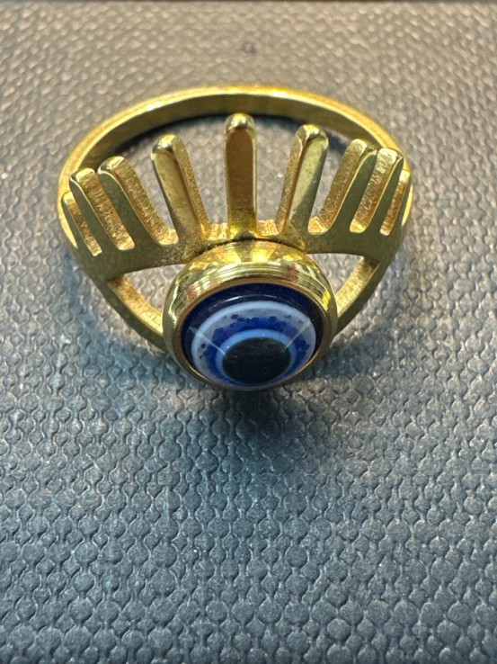 9-9-75802-1-Anillo acero dorado ojo T14