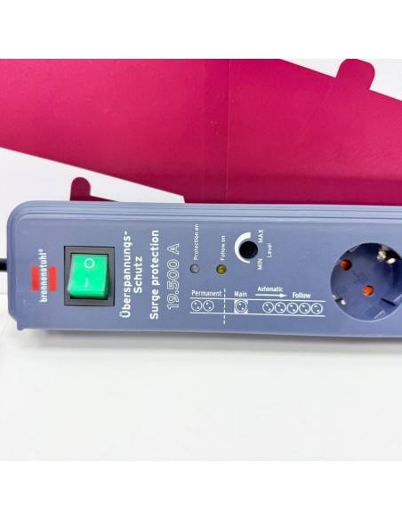 8-8-75823-2-Multiplicador regleta automática Secure-Tec de Brennenstuhl con 8 tomas de corriente y protección 