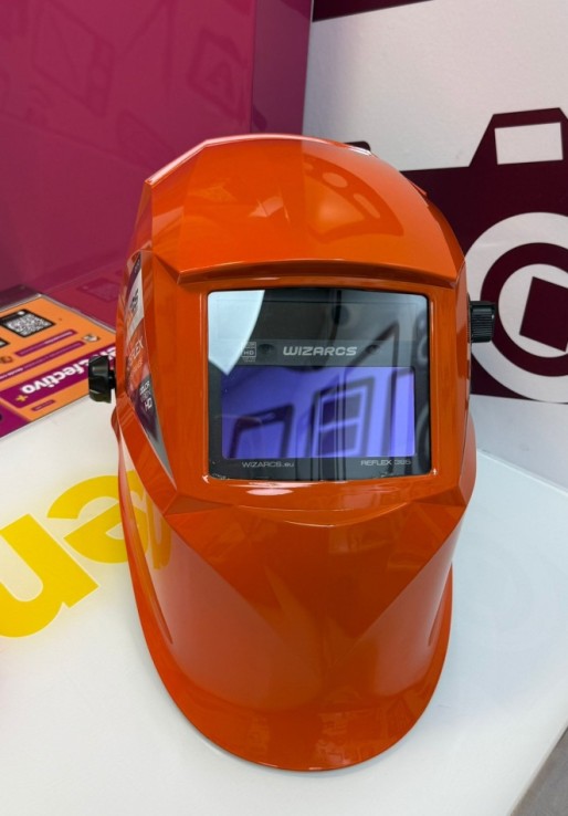 9-9-75897-3-Equipo Soldadura Careta Electrica Wizarcs Reflex 385 Orange 