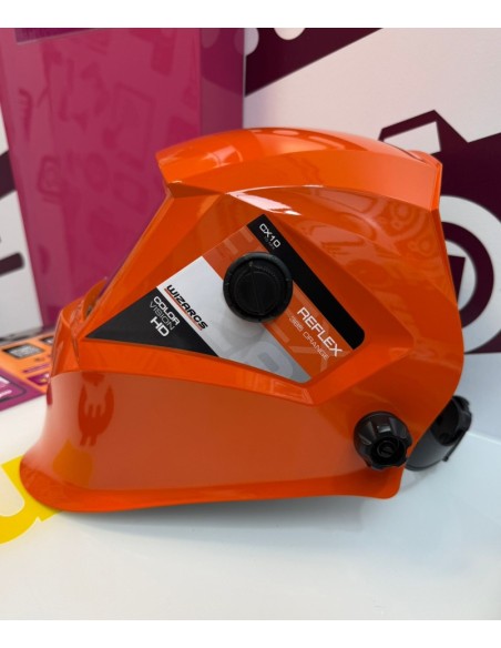 9-9-75897-4-Equipo Soldadura Careta Electrica Wizarcs Reflex 385 Orange 