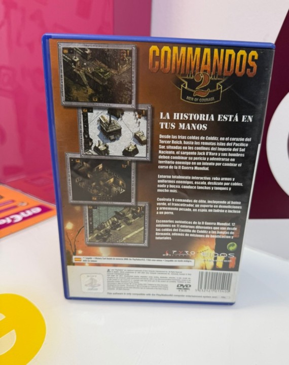 9-9-75861-2-Videojuego PS2 commandos 2 men of courage 