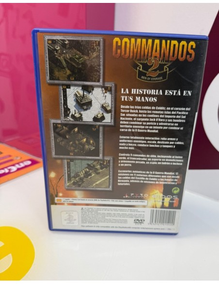 9-9-75861-2-Videojuego PS2 commandos 2 men of courage 