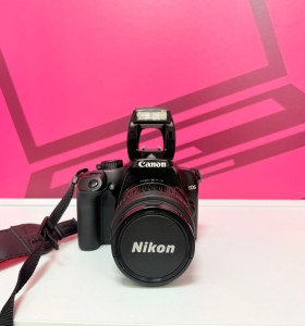 8-8-75861-1-Cámara Digital Réflex NIKON CANON EOS 1000D objetivo 2