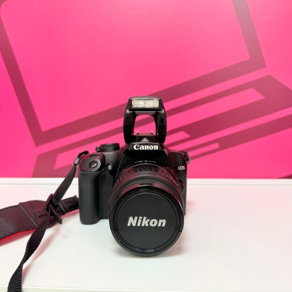 8-8-75861-2-Cámara Digital Réflex NIKON CANON EOS 1000D objetivo