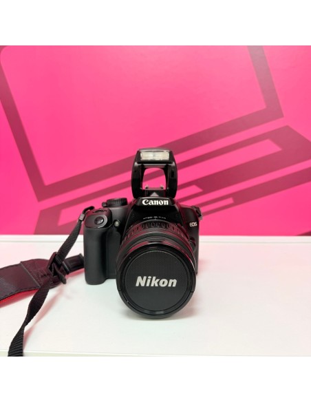 8-8-75861-2-Cámara Digital Réflex NIKON CANON EOS 1000D objetivo