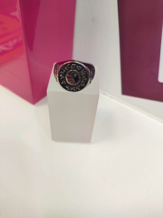 6-9-75588-1-Anillo acero plateado con simbolo de yin y yang T27