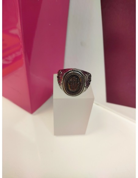6-9-75622-1-Anillo acero plateado mano de fatima T25