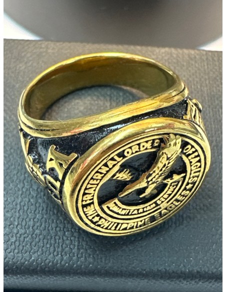 6-9-75538-1-Anillo acero dorado con aguila T29