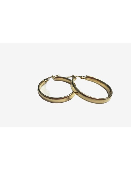 7-8-73170-2-Pendientes de aro de oro amarillo 18k, D 2.4cm