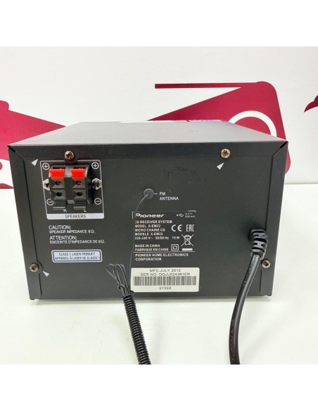 8-8-75858-4-Música Profesional Minicadena Pioneer X-EM22 - Negra Sin Mando 