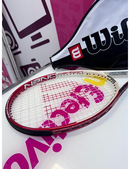 9-9-75870-4-Raqueta tenis wilson nano carbon 4 1 4 L2 