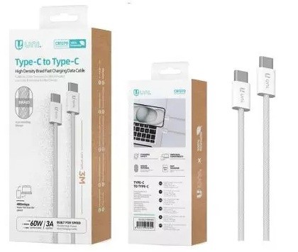 8-8-75938-1-Cable tipo C a tipo C 60W 3A 1M