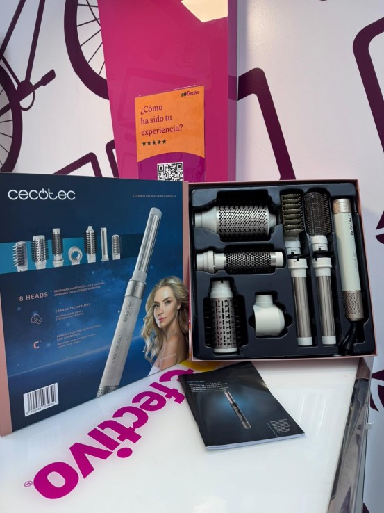 9-9-75970-1-Cepillo Moldeador De Aire Airglam Champagne 8 Heads 