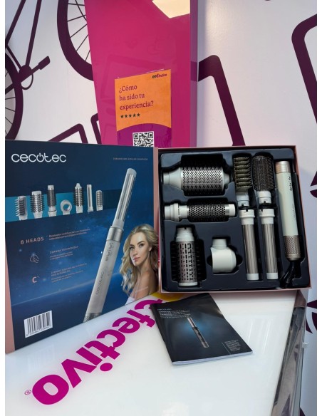 9-9-75970-1-Cepillo Moldeador De Aire Airglam Champagne 8 Heads 