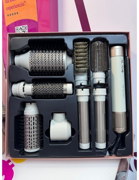 9-9-75970-2-Cepillo Moldeador De Aire Airglam Champagne 8 Heads 