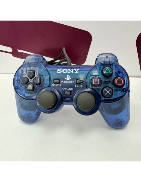 8-8-75797-1-Mando Ps2 Mando DualShock 2 PS2 Azul Transparente