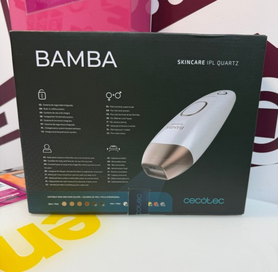 9-9-75989-4-Depiladora Laser cecote bamba skincare ipl Quartz (sin uso)