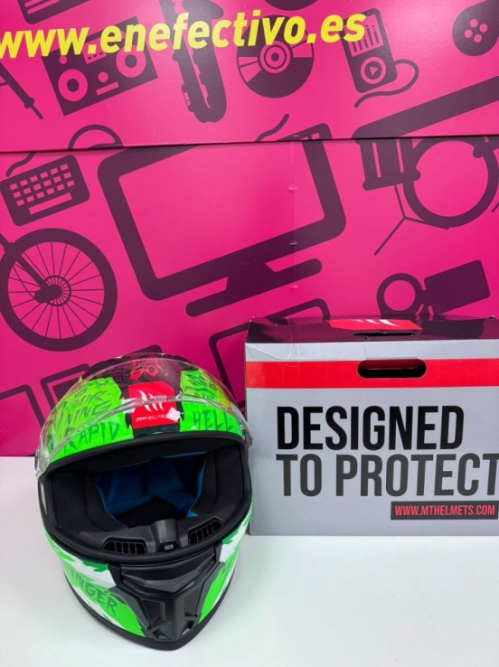 7-7-85143-3-Casco Integral Helmets Stinger 2 C6 Fluor Gloss