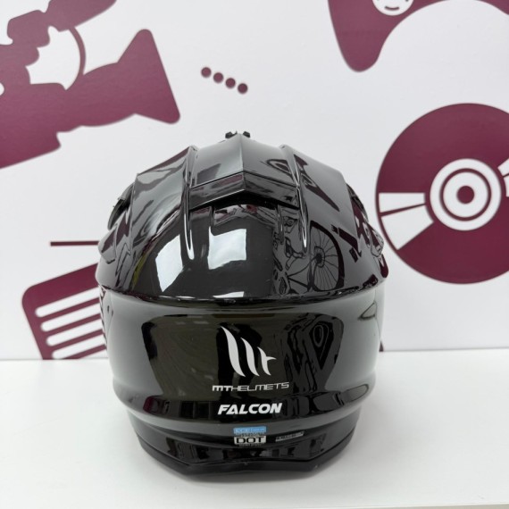 8-8-76069-4-Casco Integral motocross MT Helmets Falcon Solid A0 negro. tL