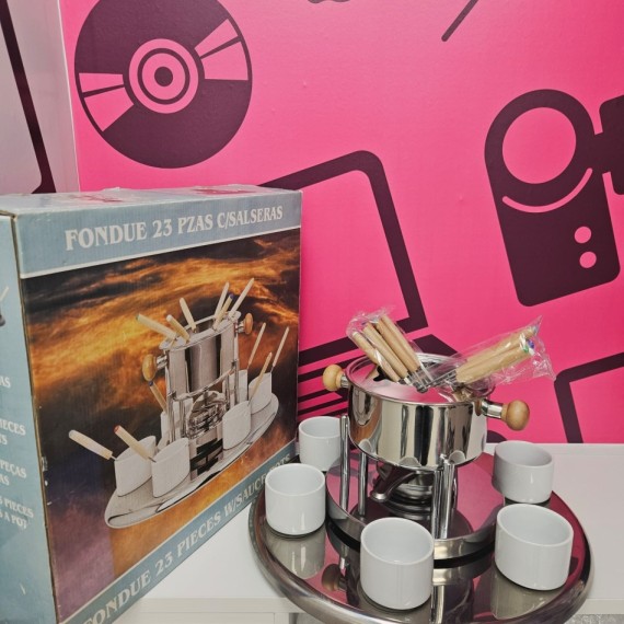 8-8-76061-1-Hogar cocina Fuente para chocolate Fondue 23 piezas