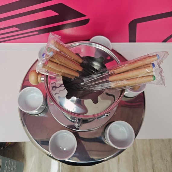 8-8-76061-3-Hogar cocina Fuente para chocolate Fondue 23 piezas