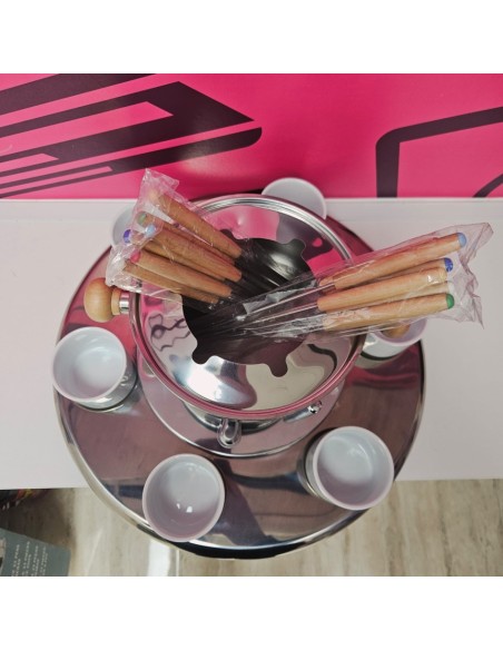 8-8-76061-3-Hogar cocina Fuente para chocolate Fondue 23 piezas