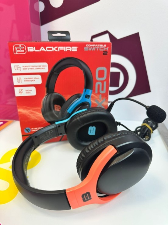 9-9-76010-4-Auriculares compatible nintendo switch 2 blackfire nsx-20