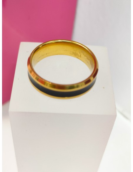 7-9-75744-1-Anillo acero dorado con linea negra fina T15