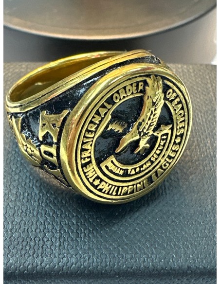 7-9-75537-1-Anillo acero dorado con aguila T23