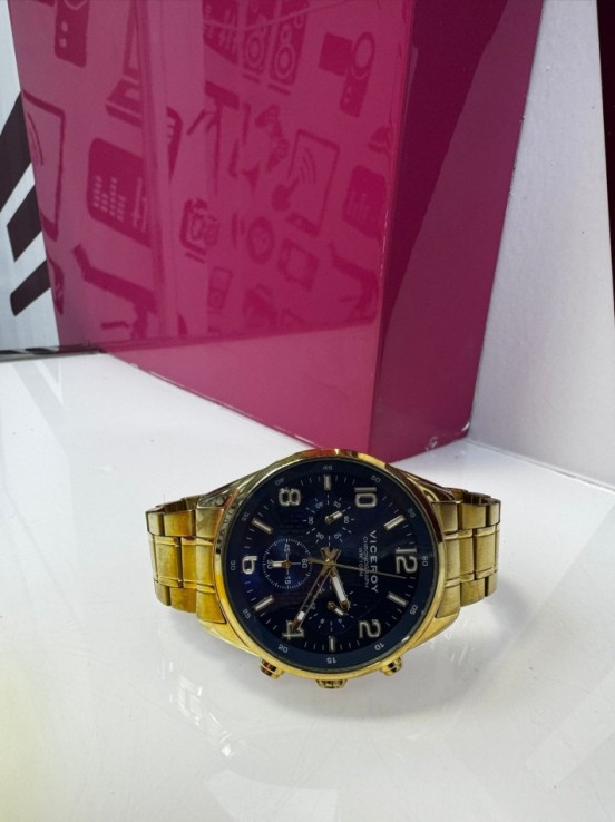 7-9-63307-1-Reloj Pulsera Caballero Viceroy Dorado 401017