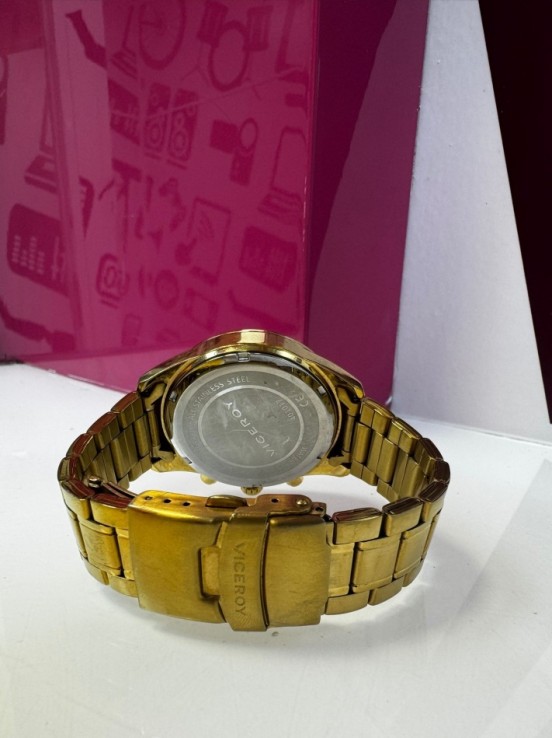 7-9-63307-3-Reloj Pulsera Caballero Viceroy Dorado 401017