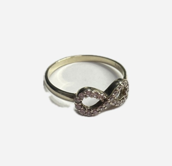 6-7-80244-1-9KAnillo infinito de oro amarillo 9K, T17