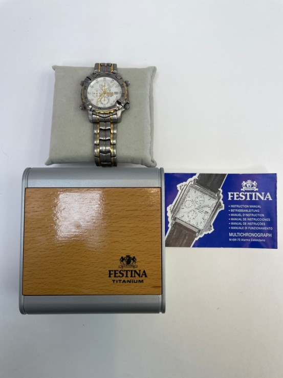 1-1-269591-3-Reloj Pulsera Caballero Festina Titanium Alarm Chrono