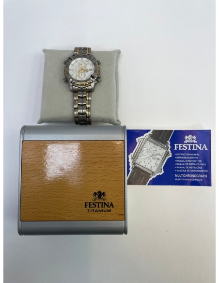 1-1-269591-3-Reloj Pulsera Caballero Festina Titanium Alarm Chrono