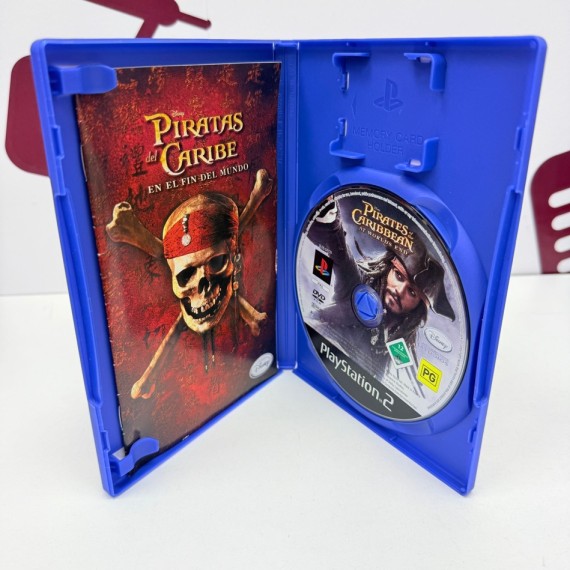 8-8-76128-2-Videojuego PS2 Piratas del caribe en el fin del mundo 