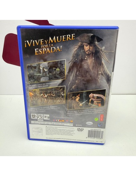 8-8-76128-3-Videojuego PS2 Piratas del caribe en el fin del mundo 