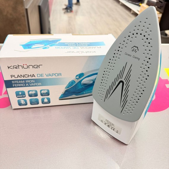 7-7-85316-2-Plancha Vapor Krhuner 2000W Sin Uso