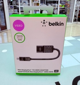 8-8-76226-1-Cable Hdmi adaptador Belkin Mini DisplayPort a HDMI compatible con 4K. 