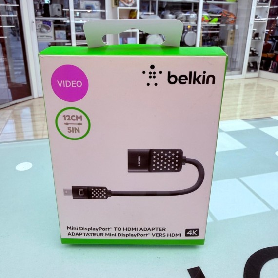 8-8-76226-1-Cable Hdmi adaptador Belkin Mini DisplayPort a HDMI compatible con 4K. 