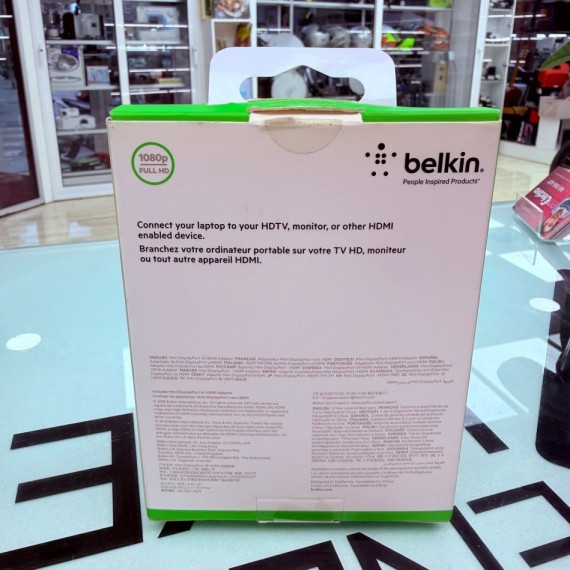 8-8-76226-3-Cable Hdmi adaptador Belkin Mini DisplayPort a HDMI compatible con 4K. 