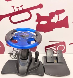 8-8-76183-1-Accesorios Ps2 volante y pedales Trans Wheel