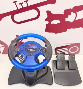 8-8-76183-1-Accesorios Ps2 volante y pedales Trans Wheel 2