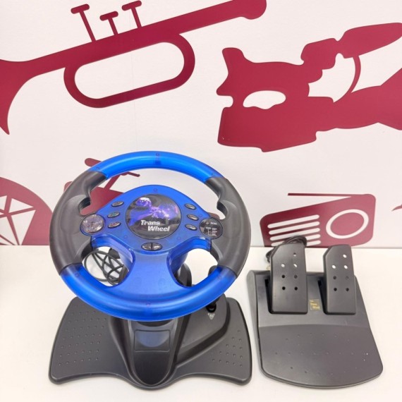 8-8-76183-2-Accesorios Ps2 volante y pedales Trans Wheel