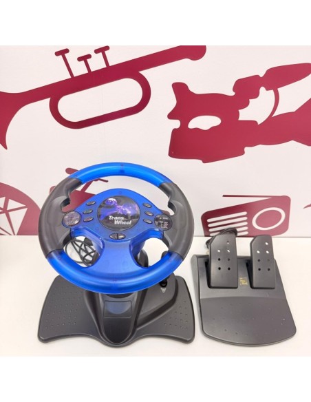 8-8-76183-2-Accesorios Ps2 volante y pedales Trans Wheel