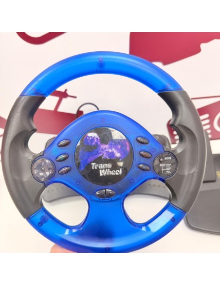 8-8-76183-3-Accesorios Ps2 volante y pedales Trans Wheel