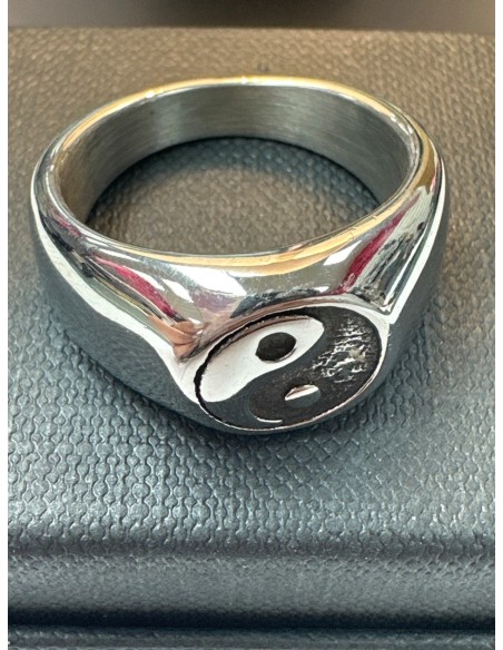 1-9-75590-1-Anillo acero plateado con simbolo de yin y yang T26