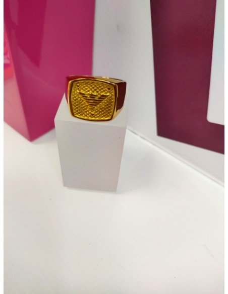 1-9-75550-1-Anillo acero dorado con simbolo de adidas T27